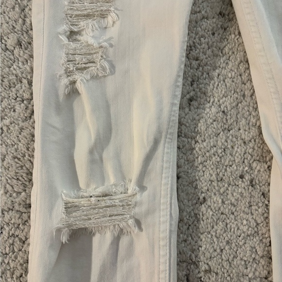 Hollister White Skinny Distressed Low Rise Jeans W27 L28 - Picture 4 of 5